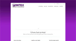 Desktop Screenshot of pontex.com.br