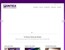 Tablet Screenshot of pontex.com.br